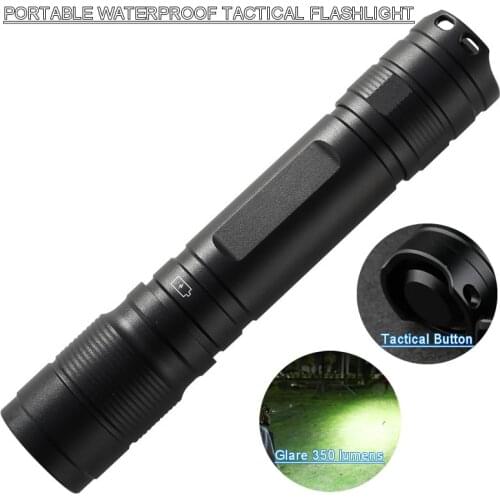 New Portable Waterproof Tactical Flashlight Aluminum Alloy Rechargeable Battery Led Torch For Outdoor Camping Hiking Riding
