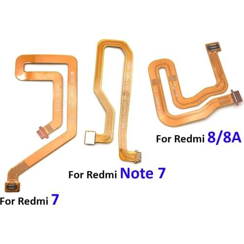 New Fingerprint Sensor Scanner Touch ID Connector For Xiaomi Redmi 7 8 8A Note 7 Mi Play Motherboard Home Button Flex Cable