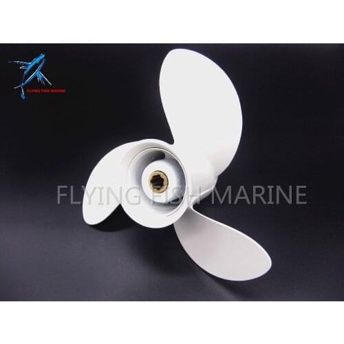 8 1/2 x 8 1/2 -N Outboard Aluminum propeller for Yamaha 6hp 8hp 9.9hp F6 F8 F9.9 Boat Engines 6G1-45941-00-EL 8 1/2x8 1/2 -N