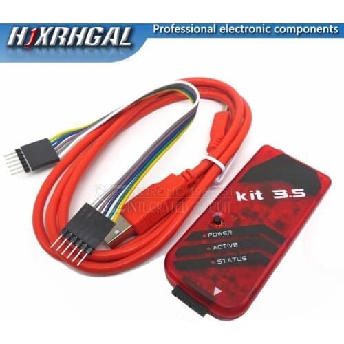 1PCS PICKIT3.5 PIC Kit3.5 Simulator PICKit 3.5 Programmer Emluator Red Color w/USB cable Dupond Wire