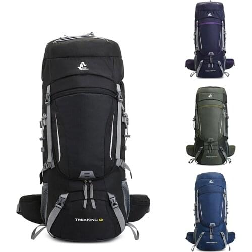 60L Outdoor Backpack Camping Climbing Bag Waterproof Mountaineering Hiking Backpacks Ultralight Oxford Special Climbing Rucksack