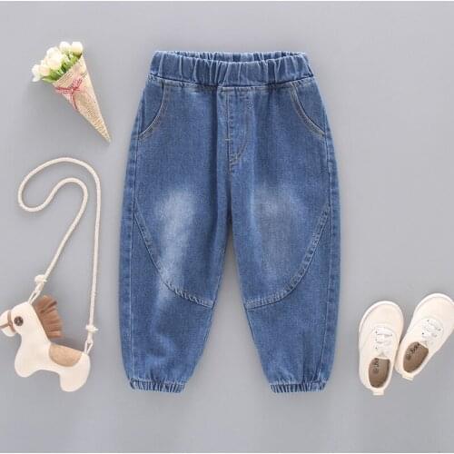 Spring Girls Jeans Baby Kids Jeans for Children Boys Girls Leggings Denim Pants Toddler Pants Girls Kids Pants for Boy Girl 2-8Y