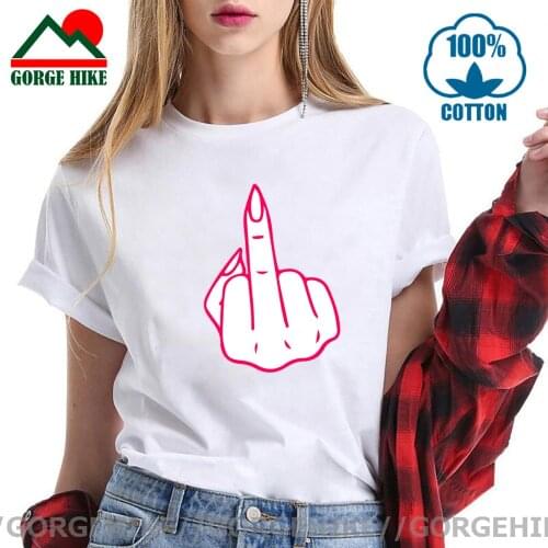 Female Middle Finger Up T shirt women Mood Middle Finger T-shirt Camisa Femme Funny Despise tee shirt Diss tshirt Lady camisetas