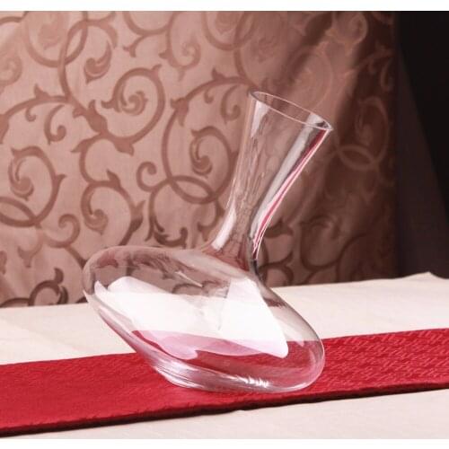 1PC 1200ml Vintage Whiskey Wine Decanter Glass Container Glass Cystal Glass Wine Pourer Bar Wine Tools JS 1107