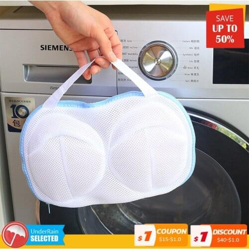 2pcs Washing Machine-wash Special Laundry Brassiere Bag Anti-deformation Washing Bra Mesh Bag Cleaning Underwear Sports Bra