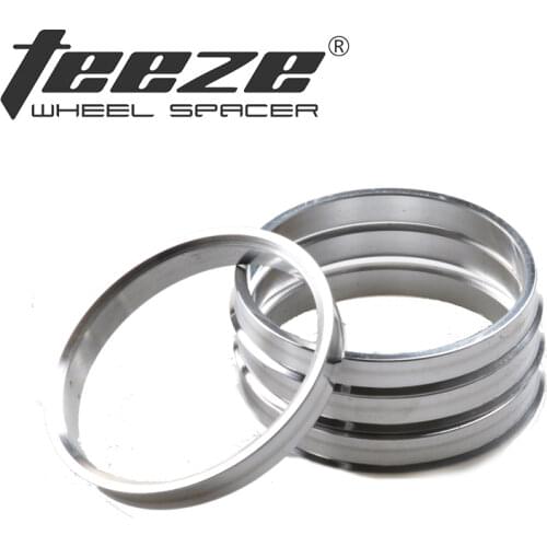 TEEZE- (4 pieces/set) Car Wheel Accessories Aluminum Alloy Center Rings OD 70.1 to ID 67.1 Car auto accessories centric hub ring
