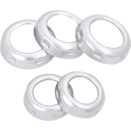 5pcs/set Chrome Volume and Air Conditioning Knobs Trim for Land Rover Discovery 4 LR4 Range Rover Sport Car Accessory and Parts