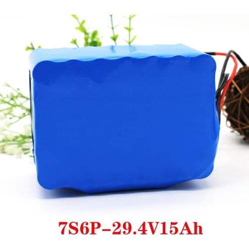 2020 new 7S6P 24v 15Ah battery pack 250W-500w 29.4V 15000mAh lithium battery for wheelchair electric bicycle free shipping