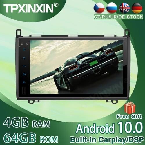 For Mercedes Benz Sprinte B200 Vito Viano 64G Android 10.0 Car CD DVD Player GPS Navigation Auto Multimedia Player Tape Recorder
