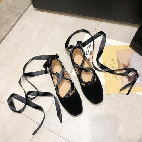 Women Flats Ballet Shoes Breathable Knitted Square Toe Moccasin Mixed Color Flat Ballerina Shallow Butterfly knot Shoes W33-70