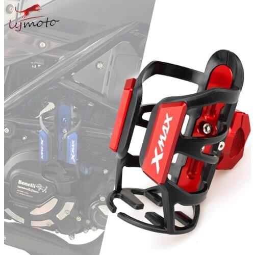 For YAMAHA XMAX 125 250 XMAX300 XMAX400 Drink Cup Holder Motorcycle Accessories Holder CNC Aluminum Beverage Water Bottle Cage