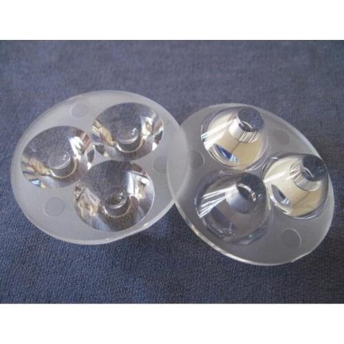 FSDH-43 High quality LED Lens 3P, Lens Size: 43X10.5mm, Degree: 45, Clean surface, PMMA Materials