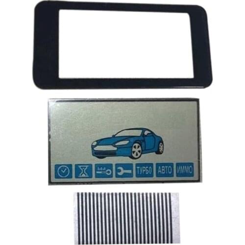 Lcd Display Flexible Cable + Glass Cover For Starline E90 E95 E60 E85 Two Way Car Remote Control Keychain Screen Zebra Stripes