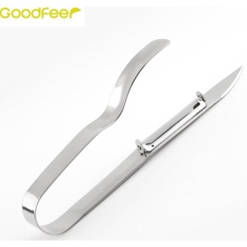 Goodfeer Stainless Steel Asparagus Yam Peeler Multifunction Knife for Vegetable Fruit Paring Blade Head Tongs Home Kitchen Tool