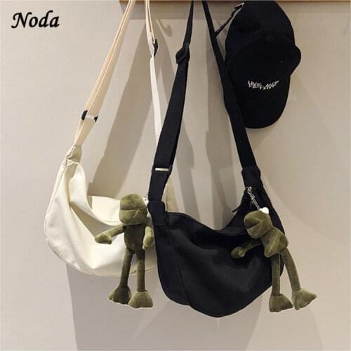 Canvas Single Shoulder Sling Bag Neutral Large Capacity Shoulder Handbags Crossbody Bags Female for Women Girl Messenger