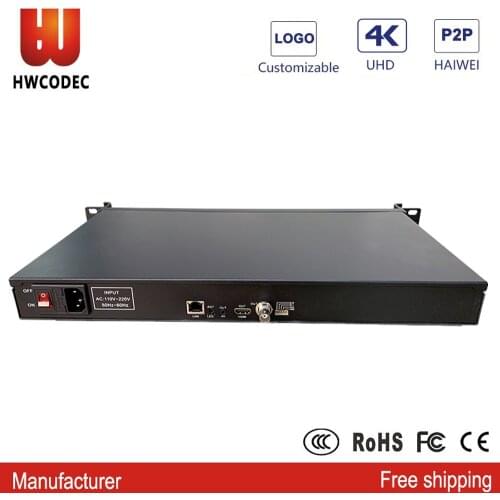 HWCODEC DR101 4K H.264 H.265 Decoder HDMI BNC CVBS MPEG1 MPEG2 MPEG4 IP Decoder IP HEVC HDMI HD Decoder IPTV for Live Streaming