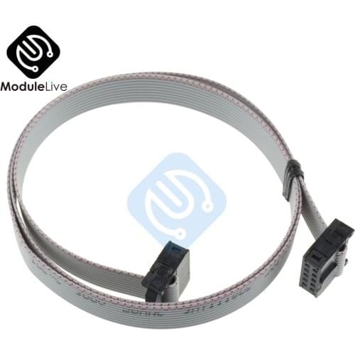 70CM 10 Pin USB ASP ISP JTAG AVR wire 10P IDC Flat Ribbon DATA Cable 2.54mm Connector