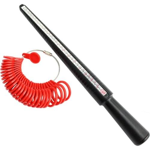 US Ring Mandrel Sizer Finger Sizing Measuring Jewelry Tool Gauge Stick Plastic with Ring Size Fashion Plastic Jewelry Tool Set