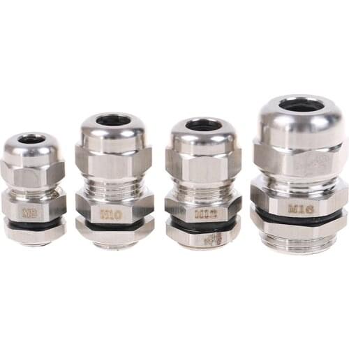 M8 M10 M 12 M14 M16 M18 M20 M22 Metric Cable Gland Waterproof Explosion Proof 304 Stainless Steel Connector