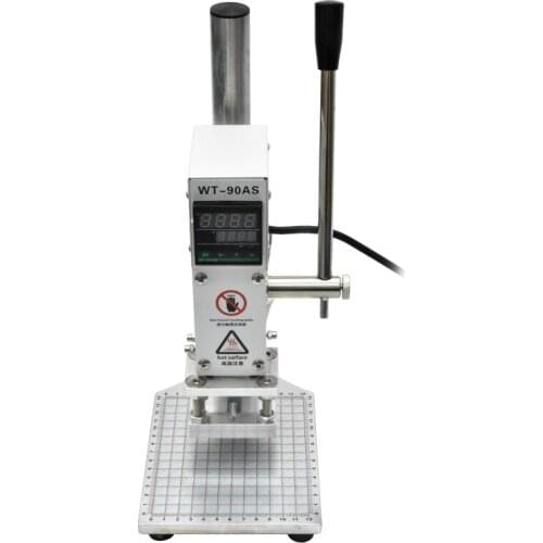 WT-90AS Small Manual Hot Foil Stamping Guide Bronzing Machine for PVC Skin and Paper Card Stamping and Stamping 220v / 110v