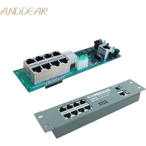 Mini router module Smart metal case with cable distribution box 8 ports router OEM modules with cable router Module motherboard