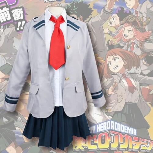 My Hero Academia Midori Izuku Deku Valley Lkubaku Katsuji Rei Niichi Ochako Scorching Cosplay School Uniform Uniform