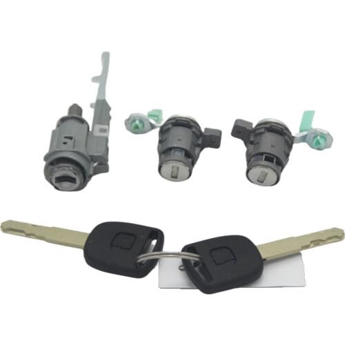 LOCK SET IGNITION SWITCH BARREL DOOR LOCK BARREL WITH 2 KEYS FOR HONDA CRV 2003-2006