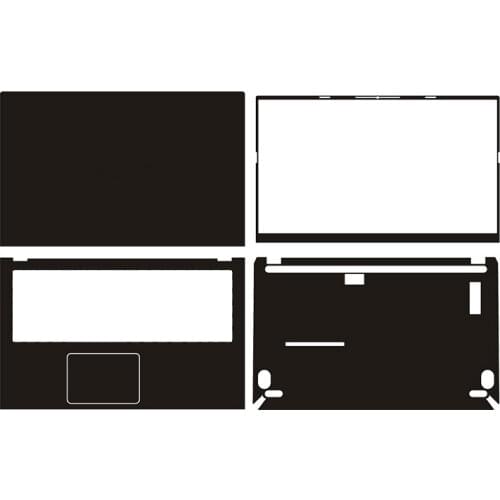 KH Laptop Sticker Skin Decal Carbon fiber Cover Protector for Asus VivoBook15 V5000 15.6"