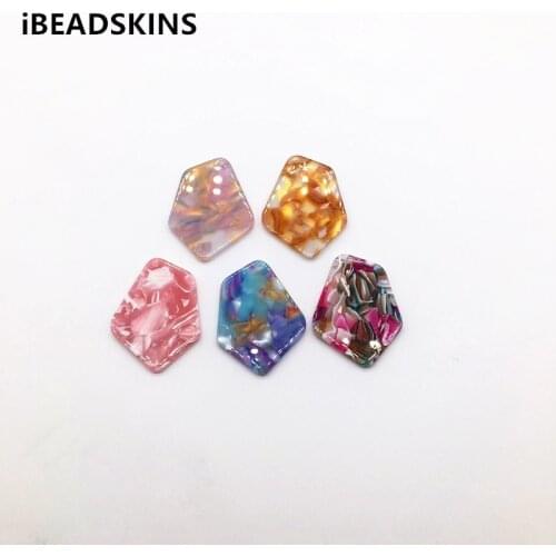 New arrival! 37x29mm 50pcs/lot acetic acid irregular shape charm for earrings accessories/Earring parts Jewelry Findings making