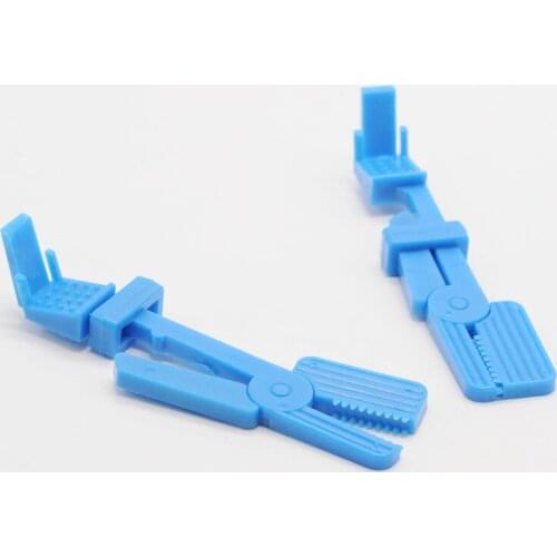 Plastic Snap X-Ray Film Radiograph Holder Clip Blue For Dental Lab Supplies
