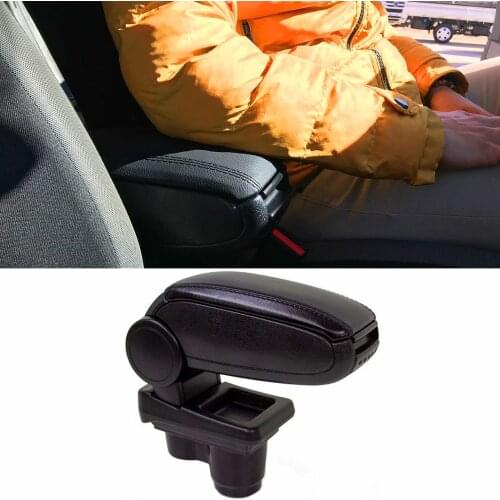 Roxform Armrest High Quality Black Tuning Interior Accessory Full Compatible For Fiat Fiorino 2007 2008 2009 2010 2011 2012