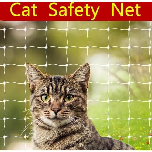 Cat Safe Net Nylon Protective Transparent Pet Anti-fall Net Outdoor Garden Fence Crops Reusable Protection Cover Heavy Anti Bird