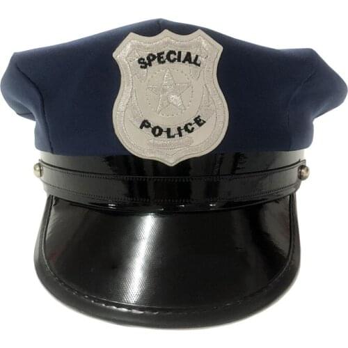 Octagonal Cap Cross-border Cosply Police Cap Stage Performance Accessories Adult Flat Cap