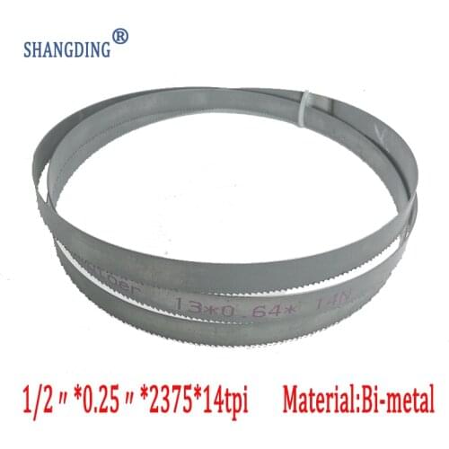 Top Quality Metalworking 93.5" x 1/2" x 0.25" x 14tpi or 2375*13*0.65*14tpi M42 steel bandsaw blades Bi-metal
