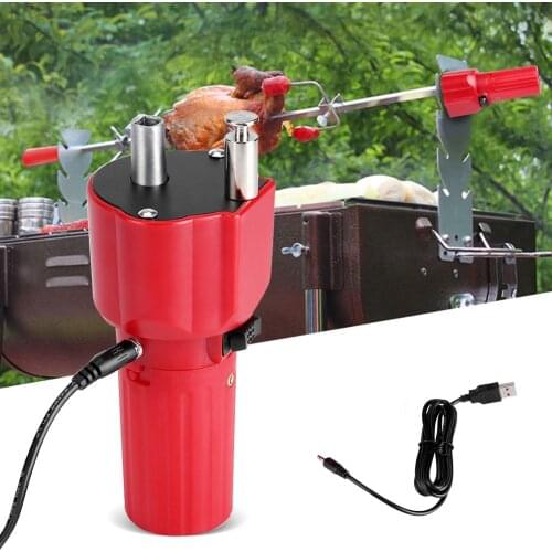 High-quality DC 5V Electric Grill BBQ Barbecue Roast Motor Rotisserie Rotator Battery Operated Camping Picnic High Quality