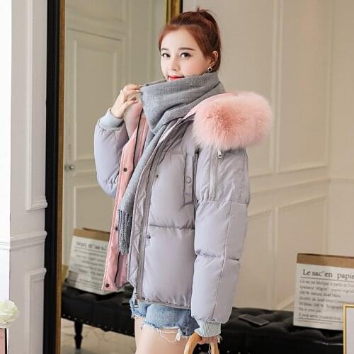 2019 Winter New Pattern Heavy Seta Lead Hat Cotton-padded Clothes Womens Down Cotton Short Fund Easy Cotton-padded Jacket Coat