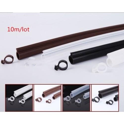 10M/lot O Shape Seals Silicone Rubber Shower Room Door Window Glass Windproof and soundproof Seal Strip