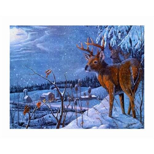 14/16/18/27/28 Victorian Christmas Village - Counted Cross Stitch Kits - Handmade Needlework For Embroidery Cross Stitch Sets