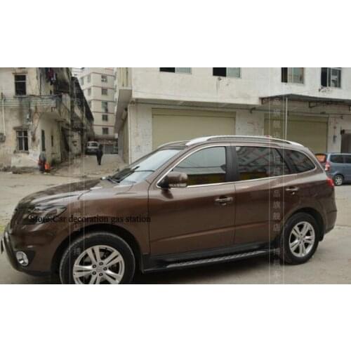 2007 2008 2009 2010 2011 2012 For HYUNDAI Santa Fe Chrome Window Trim 12pcs Frame Sill Belt Trims