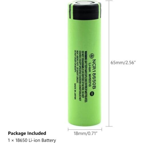 2020 100% Panasonic Original 18650 Battery NCR18650B 3.7V 3400 mah 18650 Lithium Rechargeable Battery Flashlight batteries