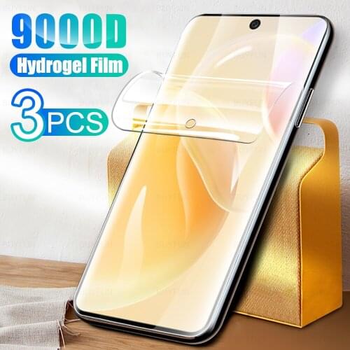 3Pcs HD Full Cover Soft Hydrogel Film For Huawei Nova 8 Screen Protection For Wuawei Huawai nova8 6.57 inch Protector Not Glass