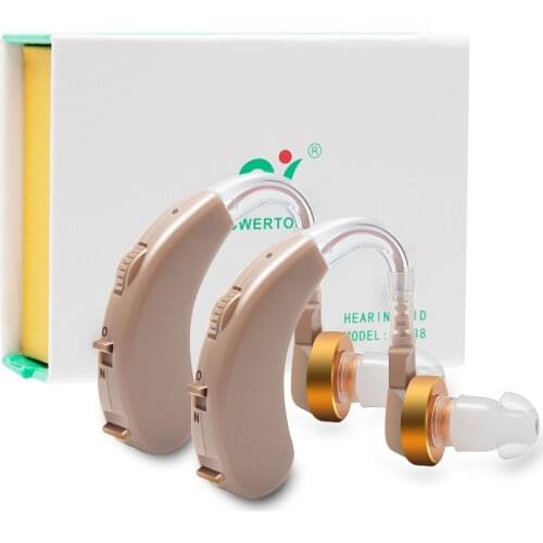2 Pcs AXON F-138 Behind Ear style Hearing Aid sound voice amplifier Hearing Aids for Ear Listening Assistance Ear Care Tool