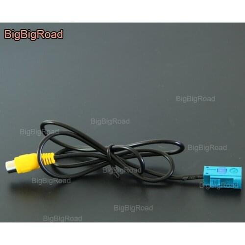 BigBigRoad For Mercedes Benz ML W164 ML450 ML350 ML300 Car RCA Adapter Connector Wire Cable Rear View Camera