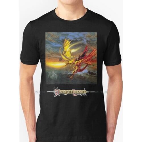 Dragonlance Legend Of Huma Artwork T Shirt 100% Pure Cotton Elmore Role Playing Game Rpg Nerd Advanced Adnd Ad D Lance Creative