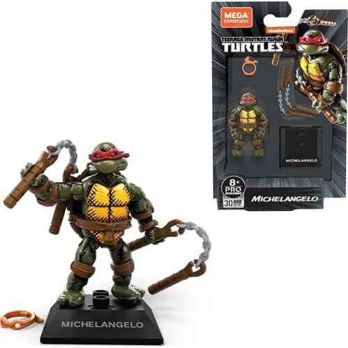 Mega Contrux Black Series TMNT Teenage Mutant Ninja Turtles Michelangelo GPH81 action figure Gifts for adults and children