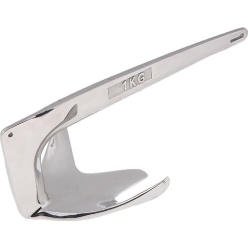 Heavy Duty Claw Boat Anchor Stainless Steel for Boats Marine Dinghy Yacht Kayaks, Up to 2.2 lbs