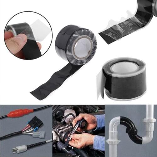 Insulation Waterproof Silicone Performance Repair Tape Self-adhesive Strong Black Rubber Bonding Tape Self Fusing Wire Tape
