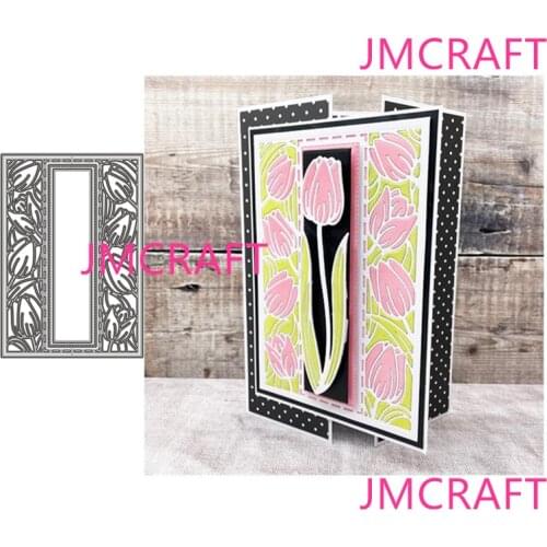 JMCRAFT 2021 New Rectangle Flower Border #1 Metal Cutting Dies DIY Scrapbook Handmade Paper Craft Metal Steel Template Dies