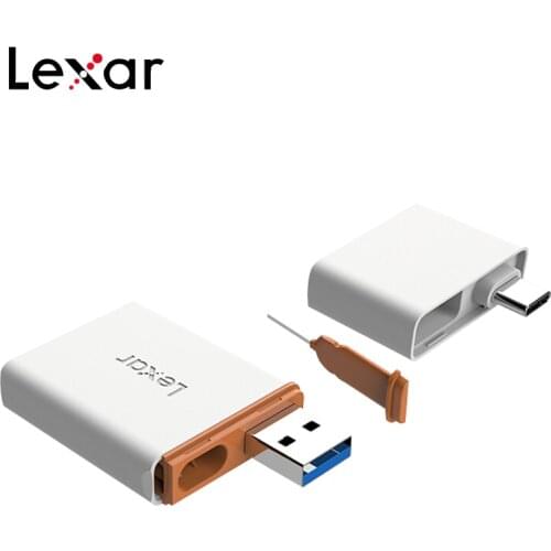 Lexar 2 in 1 Card Reader Support nCARD Nano Memory Card TransFlash Micro SD Card Reader USB 3.1 Type C