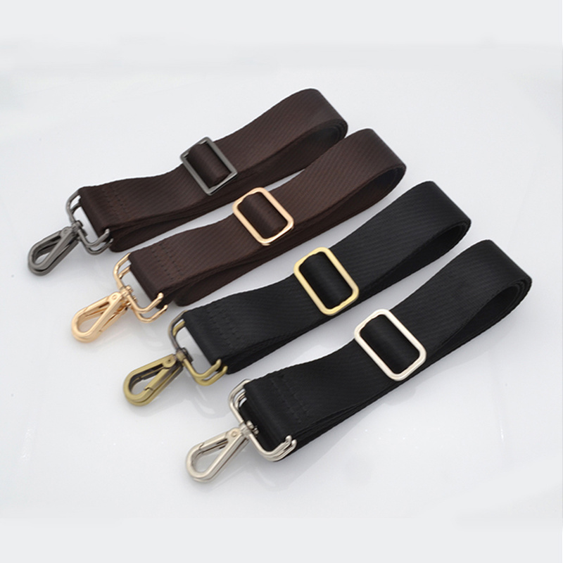 Meetee 3.8cm Black Coffee Nylon Bags Strap Belt for Women Man Backpack Adjustable Shoulder Webbing Handbag Handle Accessories